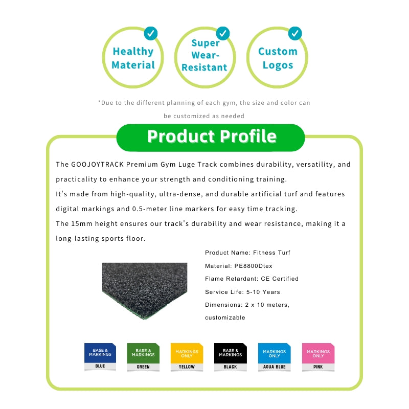 Functional Turf with Full Marking 2x10m Multi Zone Training Turf 79600 Density SPU Backing HIIT Speed Agility Conditioning Turf